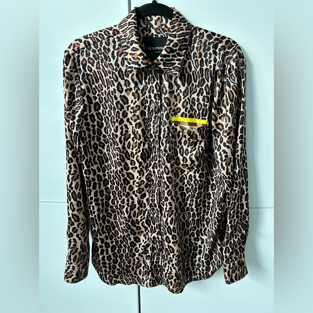 Le Superbe Future Ex BF Shirt - Leopard- Size 8